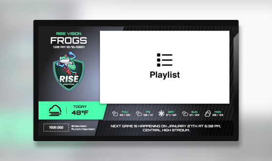 Zoned Playlist Sports & Weather