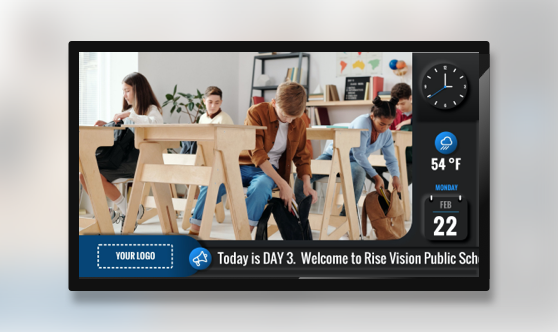 Zoned Ticker Embossed