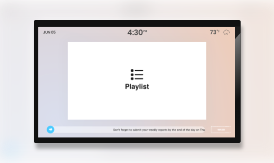 Zoned Ticker Centered