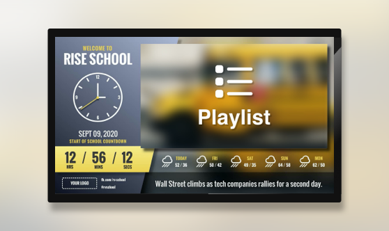 Zoned Playlist School Slant