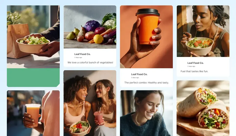 Rise Vision digital signage template for grocery and retail stores