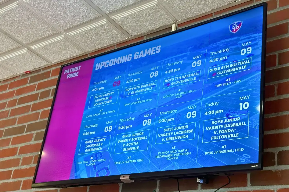 School gym digital display